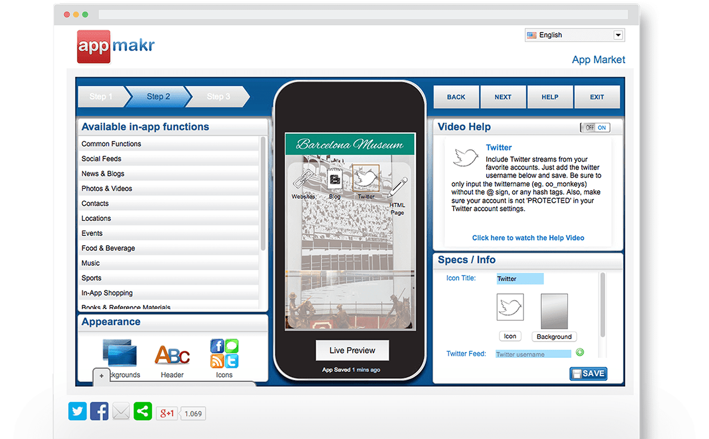 Meilleures plateformes et outils de création d'applications - AppMakr