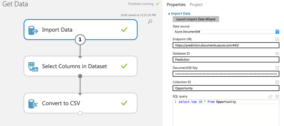 Apprentissage automatique avec Microsoft Azure. Partie 2 - importation des données