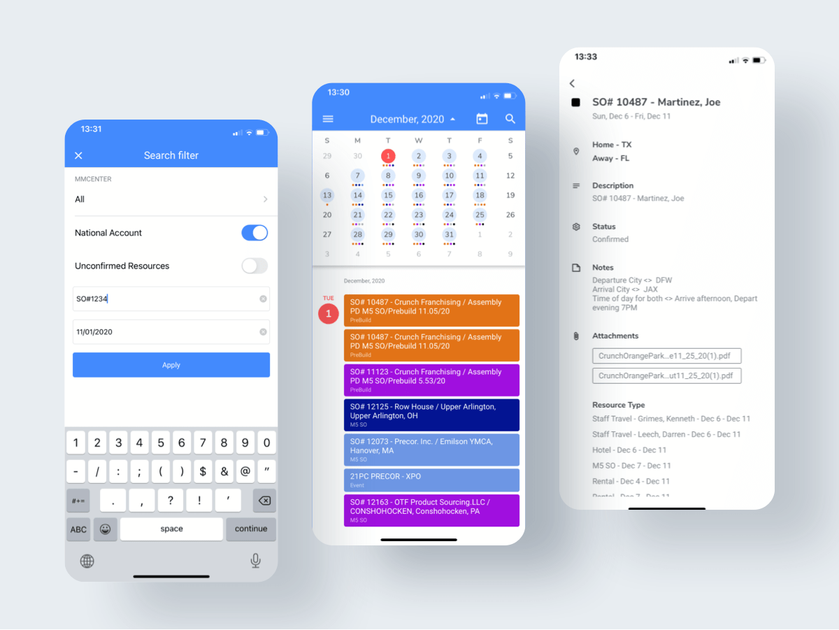 Applications iOS et Android