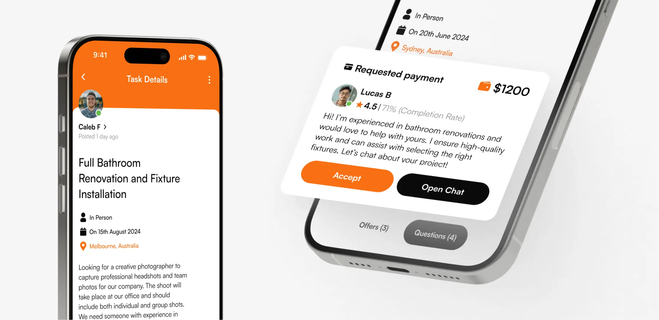 Nouvelles solutions UX pour le flux Prestataire & le flux Client